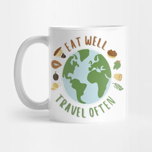 Eat Well, Travel Often. Traveling Mug